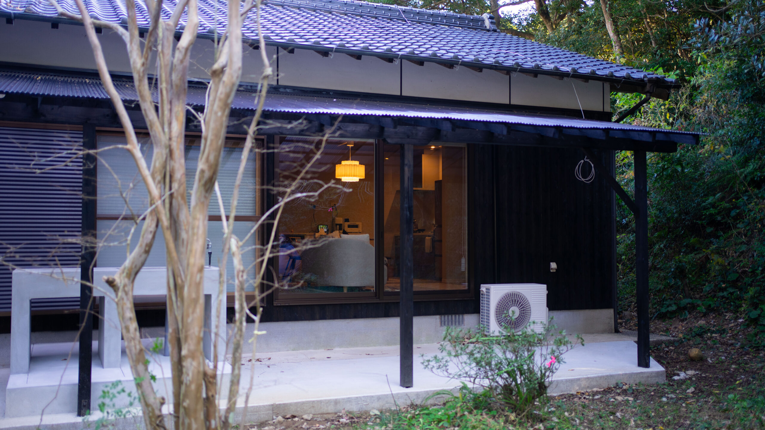 プライベートガーデンでBBQ